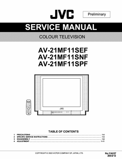 JVC AV-21MF11 JVC AV-21MF11